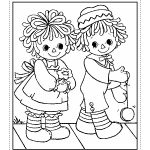 Raggedy Ann & Andy Mini-Coloring Book