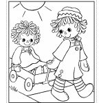 Raggedy Ann & Andy Mini-Coloring Book